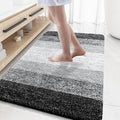 OLANLY Large Bathroom Rugs Mat 59x35, Extra Soft Absorbent Microfiber Bath Rugs, Rubber Backing, Quick Dry, Machine Washable Bath Mats for Bathroom Floor, Tub and Shower, Home Decor Accessories, Black