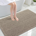OLANLY Large Bathroom Rugs 44x32, Extra Soft Absorbent Chenille Bath Rugs, Rubber Backing Quick Dry, Machine Washable Bath Mats for Bathroom Floor, Tub and Shower, Home Decor Accessories, Warm Taupe