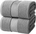 Infinitee Xclusives Jumbo Bath Sheets Towels for Adults – 600 GSM (35X70 Inches)– 100% Ring Spun Cotton, Soft and Absorbent Large Bath Towels for Bathroom (Charming Grey)