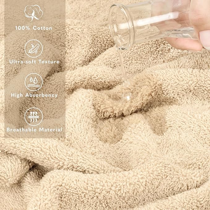 American Soft Linen 100% Cotton Luxury Turkish Towels, 40x80 XL Bath Sheet | Soft Absorbent Quick Dry OEKO Tex Standard 100 Certificated Durable Machine Washable Breathable Premium Hotel Quality
