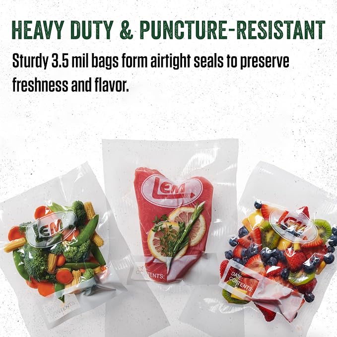 LEM Gallon Bags 11" x 16" 100 Count (Pack of 6)
