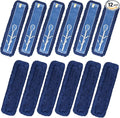 Matthew Cleaning 24'' Industrial Strength Cotton Dust Mop Refill Washable Replacement Heads for Residential & Commercial Use Fit Standard Dust Mop Frames, Hardwood, Laminate, Concrete Floors 12 Pack