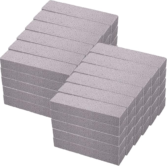 Chengu 60 Pcs Pumice Stone for Cleaning, Pumice Stone Toilet Bowl Cleaner, Scouring Pumices Sticks Bulk for Pool, Hard Water Rings, Rust Stains, Calcium Buildup, Bathroom, Grills, 5.9 x 1.4 x 0.9 in