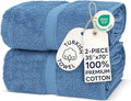 Chakir Turkish Linens, 100% Cotton Premium Quality Turkish Bath Sheets (35''x70'' Large Bath Sheet Towels - Wedgewood)