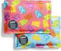 Fit & Fresh Cool Coolers 2 Pack Soft Ice for Lunch Bags, Flexible Stretch Nylon, Durable, Reusable Lunch Box Ice Packs, Soft Ice, Reusable Freezer Packs, Lunch Ice, Easy to Clean, Gummy Bears