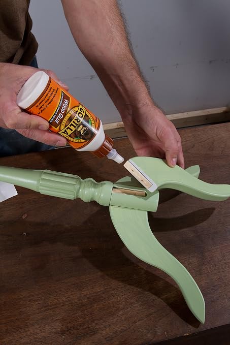 Gorilla Wood Glue; 8 Ounce Bottle; Natural Wood Color; (Pack of 8)