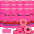 Perco 1 Line Fluorescent Pink Labels - 240,000 Blank Pricing Labels for Perco Lite, X, Plus and Pro 1 Line Price and Date Guns - 240 Rolls, Case of 30 Sleeves - Made in USA