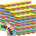 Zhengmy 504 Pieces Sponges Bulk Sponges Kitchen Compressed Sponge Natural Dish Sponge Compressed Wood Pulp Cleaning Without Scratching for Kitchen Bathroom, 3.9 x 2.4 x 0.12 Inch (Multicolor)