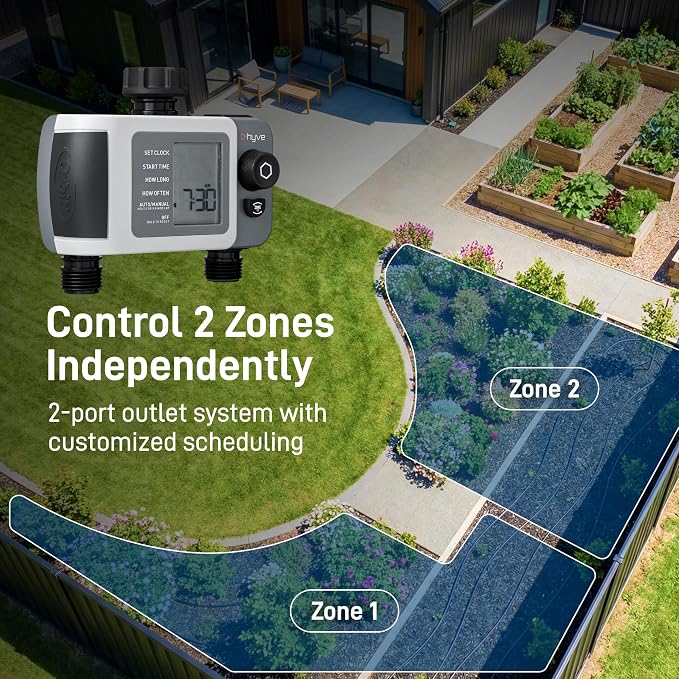 Orbit 24637 B-hyve XD 2-Port Smart Hose Watering Timer with Wi-Fi Hub