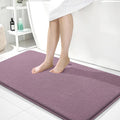 OLANLY Memory Foam Bathroom Runner Rug 44x24, Absorbent Long Mat, Deep Plum | Soft Quick Dry Bath Mat Rugs, Non-Slip, Machine Washable Mat for Bathroom Floor, Tub and Shower, Home Decor Accessories