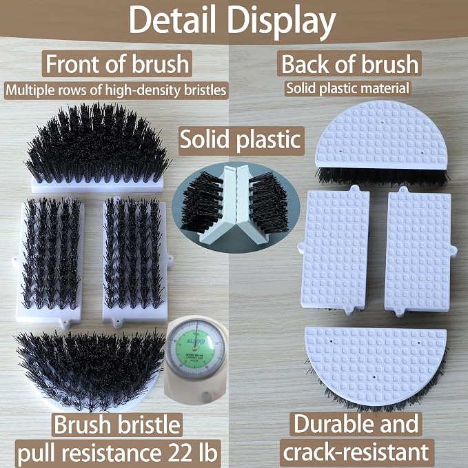 Heavy Duty Boot Scraper Brush with Removable Tray - Adjustable Extra Wide Shoe Scrubber for Indoor & Outdoor - Mud, Dirt & Snow Cleaner for Garage, Garden & Farm
