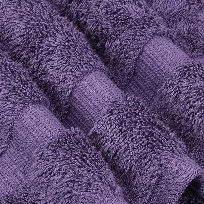 Chakir Turkish Linens 2 Piece Large Bath Sheets, 100% Cotton Luxury Turkish Towels for Bathroom, Soft Absorbent Oversized Bath Towels, 35 x 70 Inches, Plum