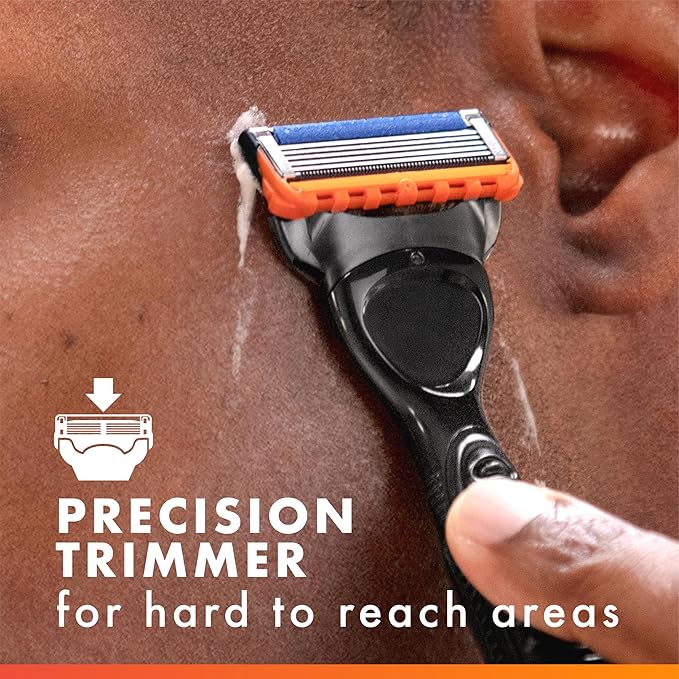 Gillette Fusion5 Power 5-Blade Razor Blade Refills for Men with Precision Trimmer, 10 Count