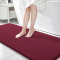 OLANLY Memory Foam Bathroom Runner Rugs 70x24, Absorbent Long Mat, Burgundy | Soft Quick Dry Bath Mat Rugs, Non-Slip, Machine Washable Mat for Bathroom Floor, Tub and Shower, Home Decor Accessories