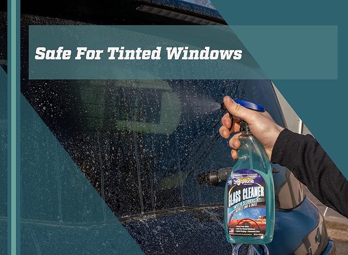 Gliptone Streak Free Glass and Window Cleaner, Ready-To-Use with Anti Static Formula, Repels Lint & Dust. Safe for all Glass and Hard Surface Applications (22 Fl Oz)
