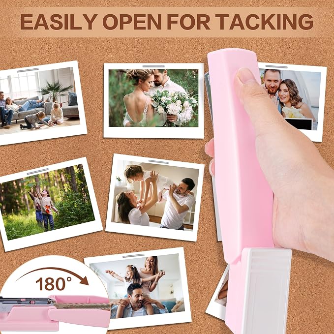 Deli Stapler, 12 Pack Staplers with 12000 Staples and 12 Staple Removers, Staplers for Desk, 25 Sheet Capacity, Pink