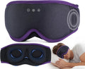 MUSICOZY Sleep Mask with Bluetooth Headphones, 3D Wireless Sleeping Eye Masks, Bluetooth Eye Masks 14-Hour Playtime, Ultra-Soft Breathable, Perfect for Side Sleepers, Women Men(Royal Purple)