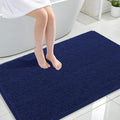 OLANLY Large Bathroom Rugs 47x32, Soft Absorbent Chenille Bath Rugs, Rubber Backing Quick Dry, Machine Washable Bath Mats for Bathroom Floor, Tub and Shower, Home Decor Accessories, Twilight Sapphire