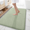 OLANLY Memory Foam Large Bathroom Rug 59x35, Absorbent Bath Mat, Sage Green | Soft Quick Dry Bath Mat Rugs, Non-Slip, Machine Washable Mat for Bathroom Floor, Tub and Shower, Home Decor Accessories