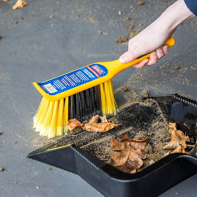 Sealey BM04 Dustpan and Brush Set Composite, 102mm x 231mm x 311mm, Blue