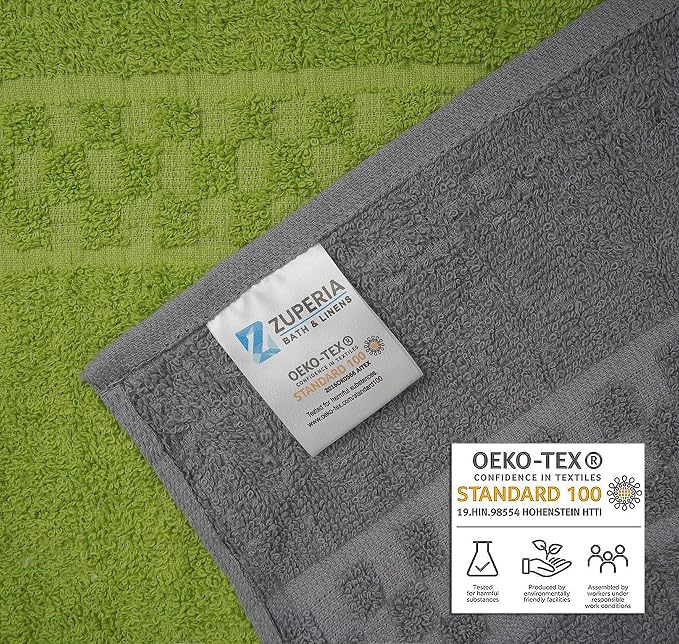 ZUPERIA 7-Pack Bath Towels - 30" x 54" - Ultra Soft 100% Cotton Large Bath Towels- Highly Absorbent for Bathroom, Pool, Gym, Spa, and Hotel Use (Colors Variety)