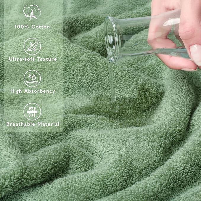 American Soft Linen 100% Cotton Luxury Turkish Towels, 2PC 35x70 Bath Sheet | Soft Absorbent Quick Dry OEKO Tex Standard 100 Certificated Durable Machine Washable Breathable Premium Hotel Quality