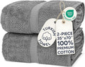 Chakir Turkish Linens, 100% Cotton Premium Quality Turkish Bath Sheets (35''x70'' Large Bath Sheet Towels - Gray)