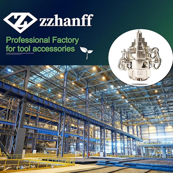 1/2 NPT Sewer Jetter Rotating Nozzle - Cutting Roots, for 2900 psi, 40L/Min (10.57GPM) Pressure Washers, Stainless Steel Drain Cleaning Tool, for Household sewers, Commercial Pipelines