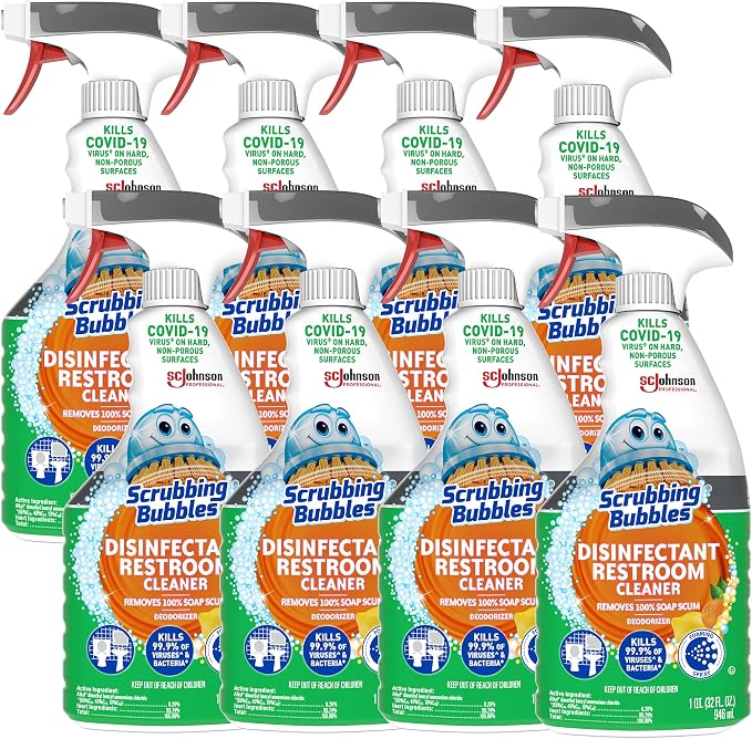 SC Johnson Professional Scrubbing Bubbles Disinfectant Restroom Cleaner, 32oz / Case Qty 8
