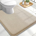 OLANLY Thick Memory Foam Bathroom Rugs 24x20, Absorbent Bath Mat, Beige | Soft Quick Dry Bath Rugs Mats, Non-Slip, Machine Washable Carpet for Bathroom Floor, Tub and Shower, Home Decor Accessories