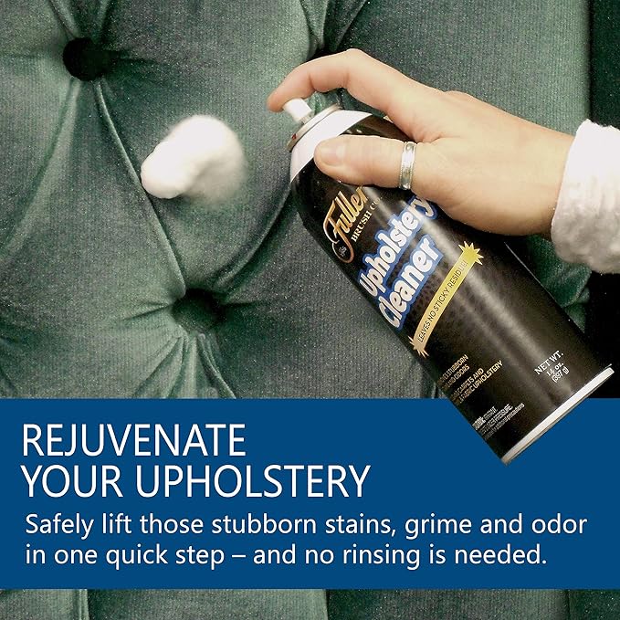 Fuller Brush Upholstery Cleaner – Foaming Multi-Surface Spray for Fabric, Carpet, Vinyl & Car Seats – Removes Stains & Odors Without Residue – Restores & Refreshes – 22 oz (Pack of 2)