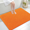 OLANLY Large Bathroom Rugs 40x32, Extra Soft Absorbent Chenille Bath Rugs, Rubber Backing Quick Dry, Machine Washable Bath Mats for Bathroom Floor, Tub and Shower, Home Decor Accessories, Orange