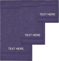 Chakir Turkish Linens Personalized 3 Piece Towel Set, 100% Cotton Luxury Turkish Towels for Bathroom, Soft Absorbent Towel Set with Bath Towel Hand Towel and Washcloth, Plum