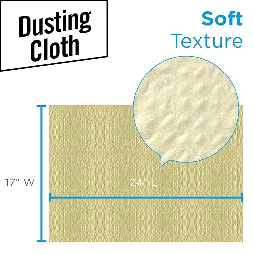 Georgia-Pacific Brawny Yellow 1/8 Fold Disposable Dusting Cloth by GP PRO, 24" Length x 17" Width, 29616 (Case of 4 Packs, 50 Cloths per Pack)