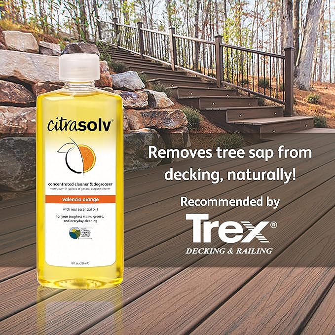 Citra Solv Concentrated Cleaner & Degreaser - Valencia Orange Scent 32 Fl Oz Safe, Effective, and Versatile Cleaning Solution, Natural Ingredients Non Toxic, Biodegradable, USA Made - (6-Pack)