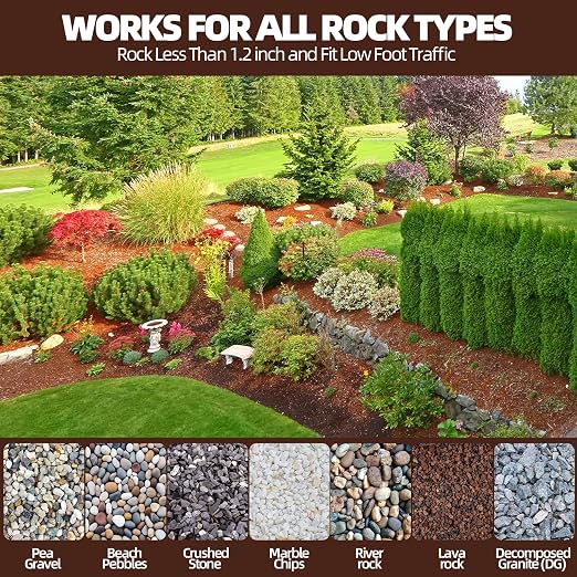 Rock Glue, 1Gallon Mulch Hold for Landscaping with Sprayer, 99% Ultra Stick Pea Gravel Stabilizer Landscape, Non-Toxic Rapid-Dry Landscape Binder, Dries-Clear Gravel Binder for Pebble Garden