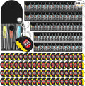 Jutom 144 Pcs Mini Tape Measure Keychain Bulk Mini Screwdriver Keychain Set Adult Tool Party Prize for Father's Men Gifts