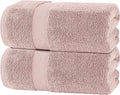 White Classic Luxury Soft Bath Sheet Towels - 650 GSM Cotton Luxury Towels Extra Large 35x70 | Highly Absorbent and Quick Dry | Hotel Quality, Pink, 2 Pack