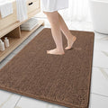 OLANLY Large Bathroom Rugs 59x35, Extra Soft Absorbent Chenille Bath Rugs, Rubber Backing Quick Dry, Machine Washable Bath Mats for Bathroom Floor, Tub and Shower, Home Decor Accessories, Mocha