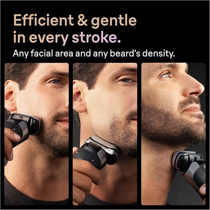 Braun Series 9 PRO+ Electric Shaver for Men, Wet & Dry Foil Razor, 6-in-1 SmartCare Center, Built-in Precision ProTrimmer, Replacement Head, Travel Case, Black 9660CCPS