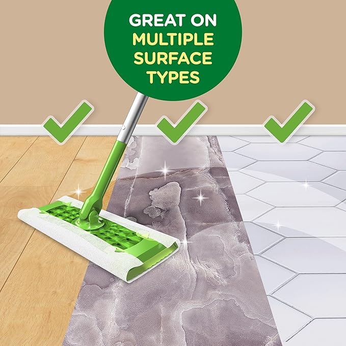 Swiffer Sweeper Dry Sweeping Cloth Refills,Gain Original,32 Count (Pack of 4)