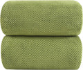 YTYC 39x78 Bath Sheets,Towels for Bathroom,Sage Green,2-Pieces | Extra Large Bath Towels, Super Soft,Highly absorbent,Hanging Loop,Quick Drying,Light Weight,80% Polyester