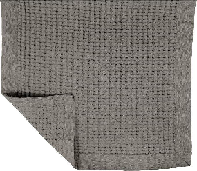 GILDEN TREE Bathroom Mat Absorbent Cotton Quick Dry for Shower, Bath & Bathtub Washable Thin, Modern Style (Stone)