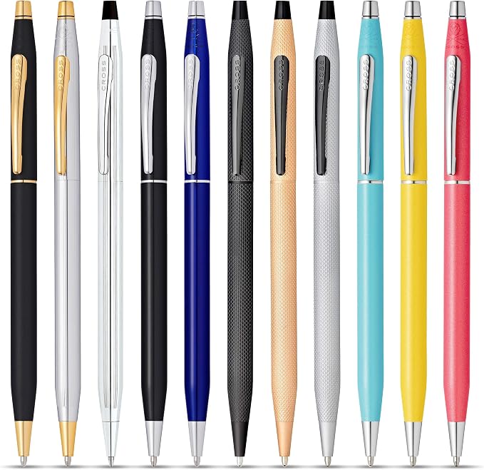 Cross Classic Century Black Lacquer Ballpoint Pen - Refillable Pen for Effortless Writing - Black Ink - Durable Construction - Premier Distinctive Look - Gift-Ready