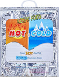 Superio Hot and Cold Insulated Bags for Food Delivery, Grocery Shopping Bags, Food Storage for Hot and Frozen Food for Travel, Disposable Cooler Bag, Reinforced Thermal Lunch Bag (1, 16"x5.5"x19")