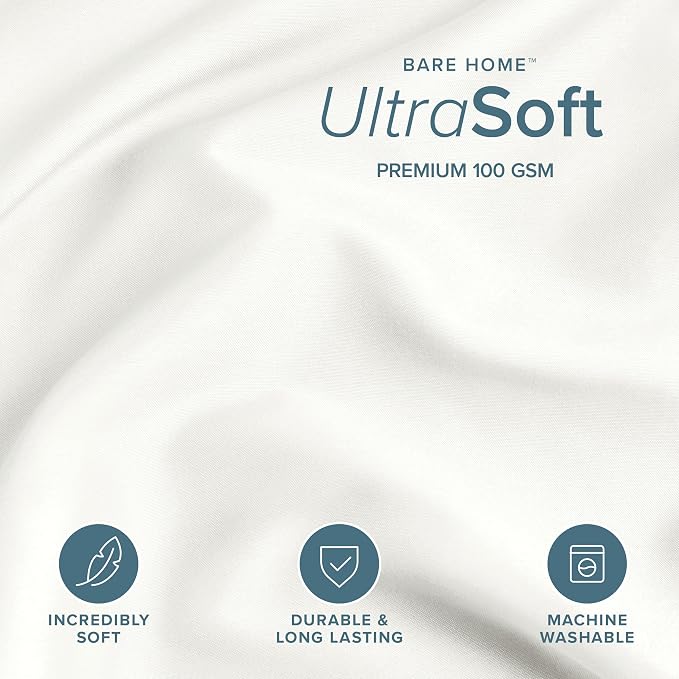 Bare Home Bedding Duvet Cover Extra Long Size - Premium 1800 Super Soft Collection - Lightweight, Cooling Duvet Cover - Soft Breathable Bedding (Twin/Twin XL, Cream)