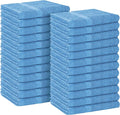 Avalon Towels Salon Towel - Sky Blue Hand Towels Bulk Pack of 24 - 100% Cotton Absorbent Spa, Facial & Gym Towel for Working Out - 16x27 Inches (Not Bleach Proof)