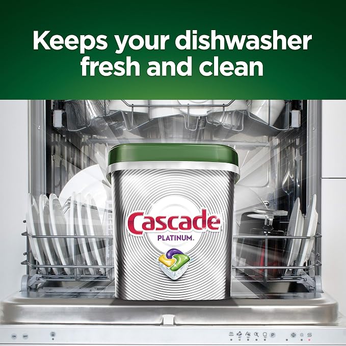 Cascade Platinum ActionPacs Dishwasher Detergent Lemon Scent, 21 ct (Pack of 5)