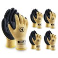 DongChu 5 Pairs Insulated Electrician Gloves 400V Voltage Resistant Gloves Flame Retardant Work, Electrical Rubber Non-slip Texture Design for Electricians Prevent Shock