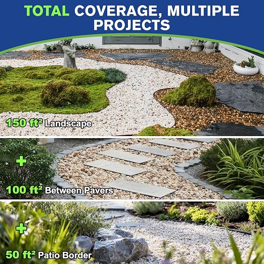 Teexpert Rock Glue for Landscaping, Pea Gravel Glue, Pebble Binder 2 Gallon, Strong Rock Lock Stone Adhesive for Outside Garden Beds, Driveway Edges, Between Pavers, Fast Dry Eco Safe for Plants Pets